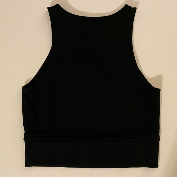 Theory Black Cropped Top - Picture 2 of 2